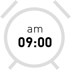 am 09:00